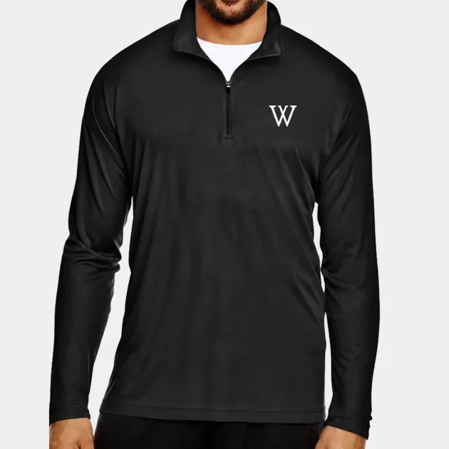 Weekend Fairways Q-Zip Black - Front